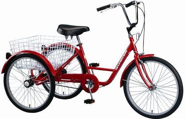 [拜客愛3C] 三輪自行車24吋紅色