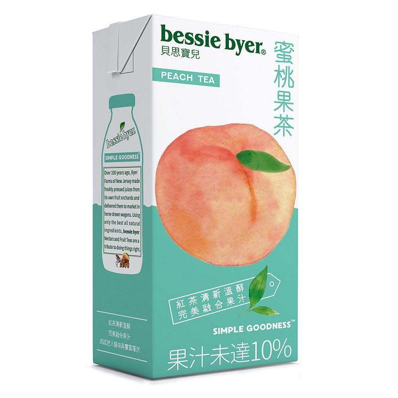 bessie byer貝思寶兒蜜桃果茶330ml (6入)利樂包