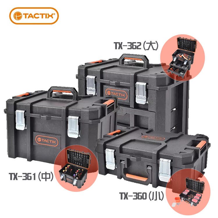 [新品促銷] TACTIX 工具箱 堆疊箱 可收納 TX-360 361 362 與威克士WA4215同 螢宇五金