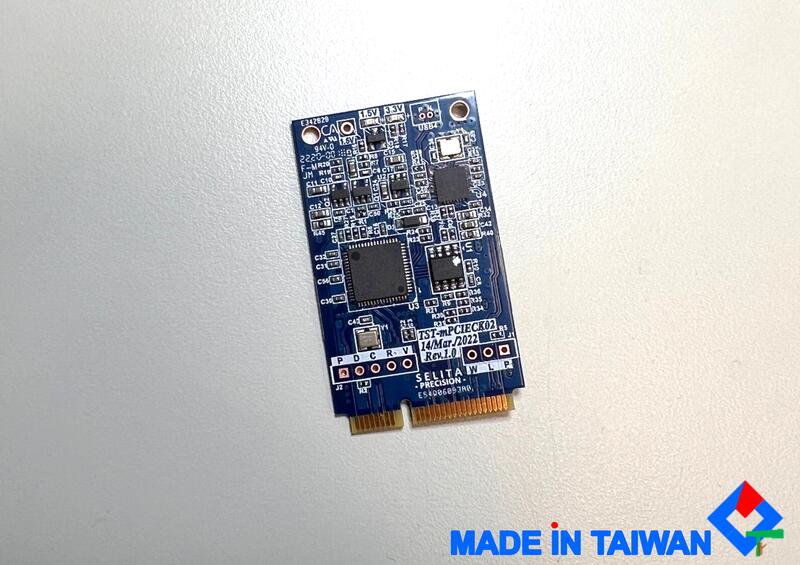 Mini PCIE 測試卡 治具卡  (TST-mPCIECK02)