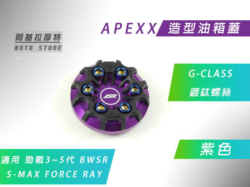 APEXX 紫色 G-CLASS 油箱蓋 油桶蓋 六代戰 水冷B 三代戰 四代戰 五代戰 BWSR SMAX FORCE