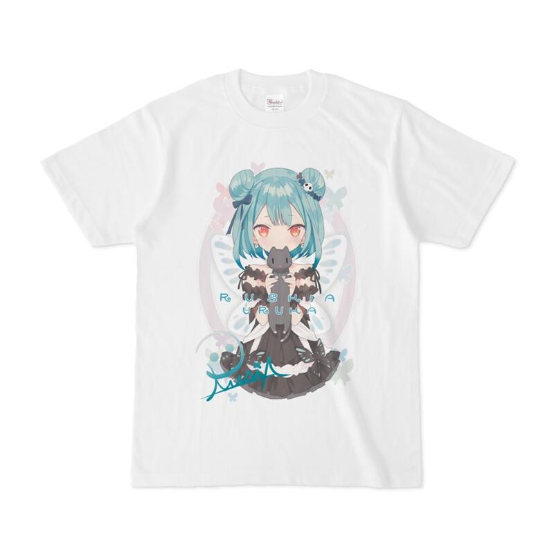 【發條小舖】hololive  T恤系列  潤羽露西婭  蝶の夢「碧」 白色 4種尺寸