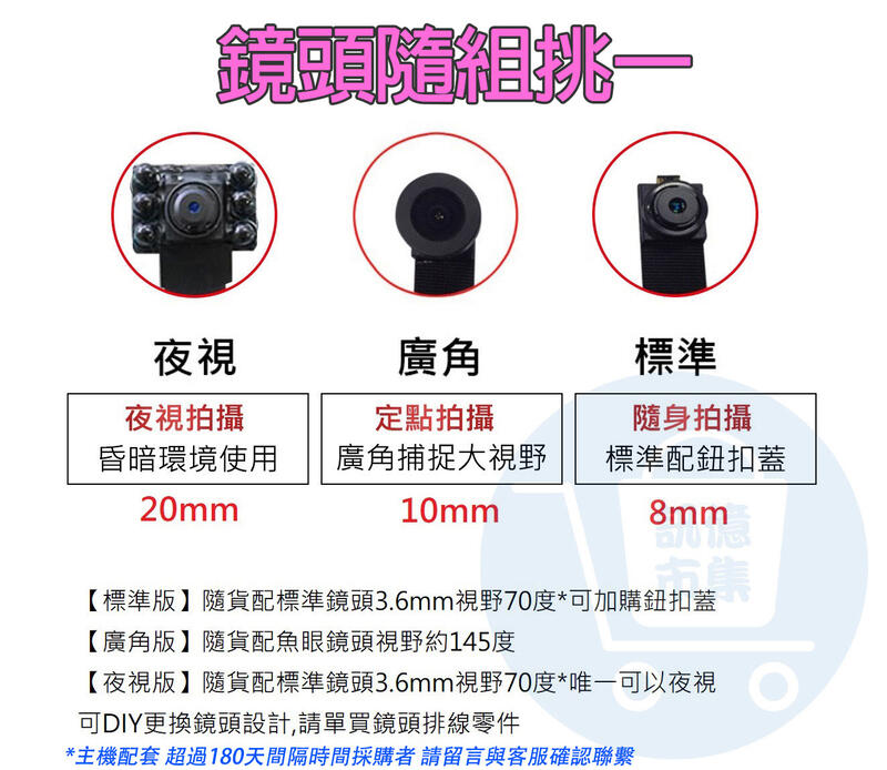 K9零件專區【鏡頭排線／專用鋰聚電池／USB充電線】無線針孔攝影機