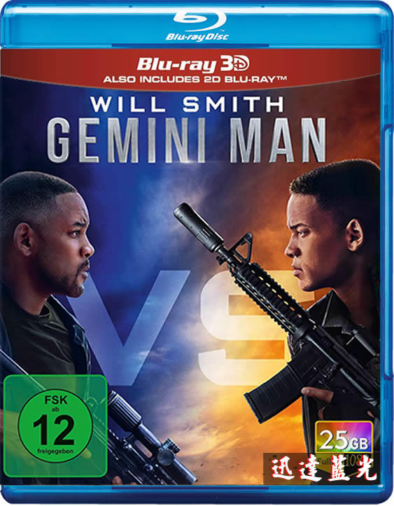藍光BD25G快門3D藍光影片-3D-806雙子殺手/雙子任務:疊影危機 Gemini Man (2019)(快門式3D