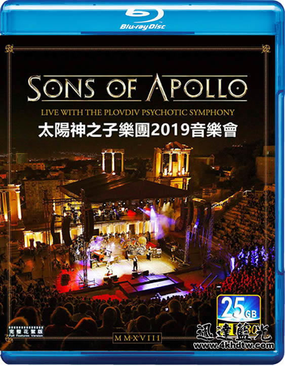 BD-12700太陽神之子樂團2019音樂會Sons Of Apollo Live With The Plovdiv P