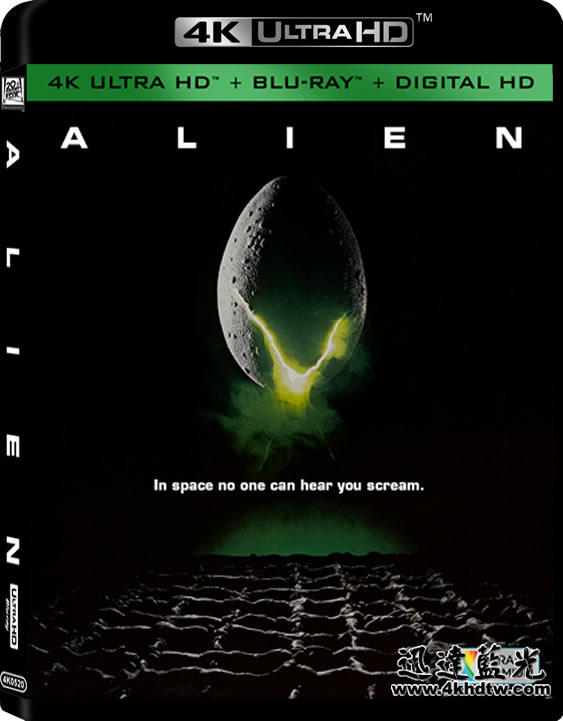 4K UHD藍光影片4K0520-異形1 Alien (1979)HDR第52屆奧斯卡金像獎 最佳視覺效果,第52屆