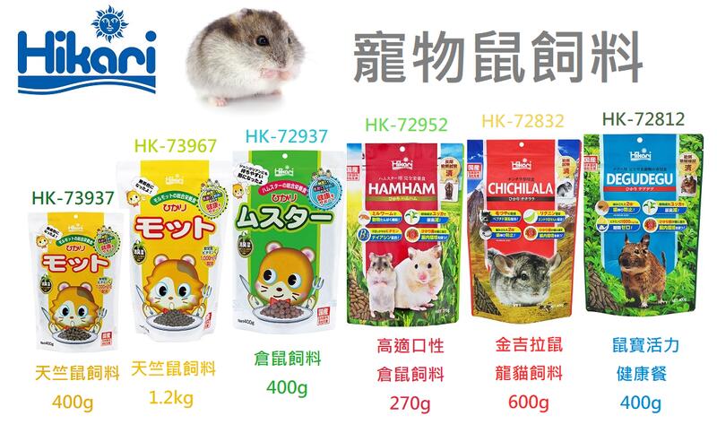[HAPPY水族]日本 Hikari 高夠力 倉鼠飼料 天竺鼠飼料 天竺鼠 寵物鼠 楓葉鼠 黃金鼠