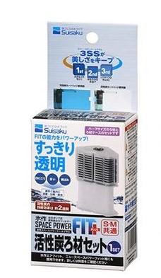 [HAPPY水族]日本Suisaku 水作 內置過濾器(沉水馬達過濾) 替換濾材 活性碳+白棉 F-3159