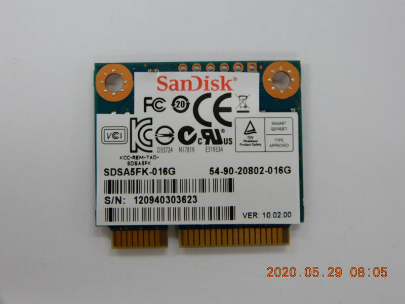 SDSA5FK-016G SanDisk SSD U100 16GB mSATA mini MLC TRIM SMART