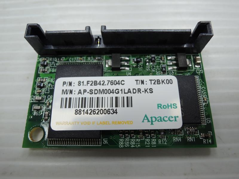 APACER 宇瞻  AP-SDM004G1LADR-KS  SATA DOM SDM 22P/90D 4GB