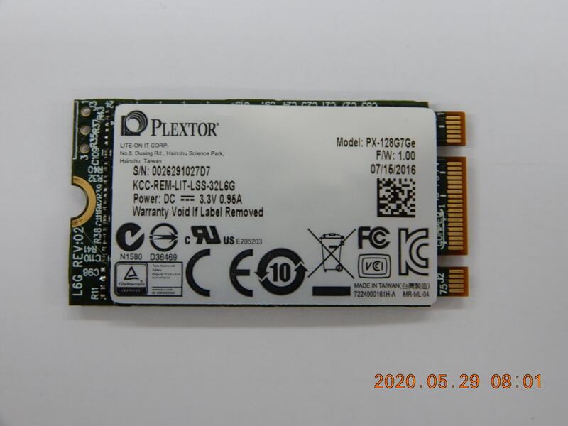 PLEXTOR  PX-128G7GE  Solid State Drive 128GB M.2 type