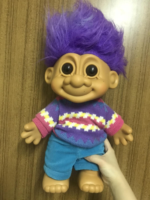 極稀 巨型Vintage troll doll 巨魔醜娃