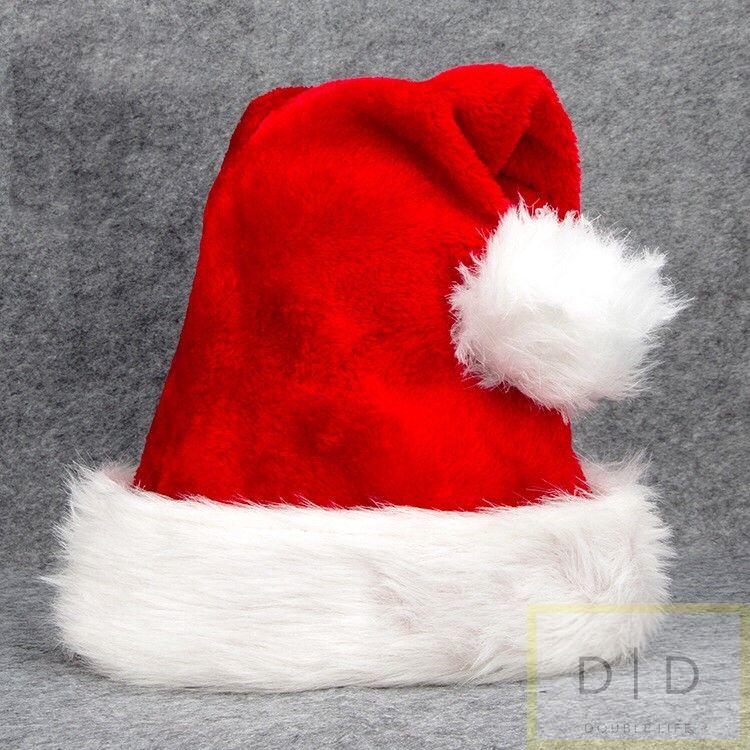 加厚 絨毛聖誕帽 高品質 聖誕節 聖誕老人帽 毛絨聖誕帽 聖誕帽 毛球聖誕帽
