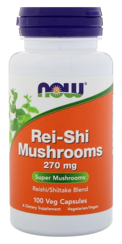 素食靈芝 Now Foods Rei-Shi Mushrooms 100顆 270mg 雙效靈芝 膠囊 健而婷