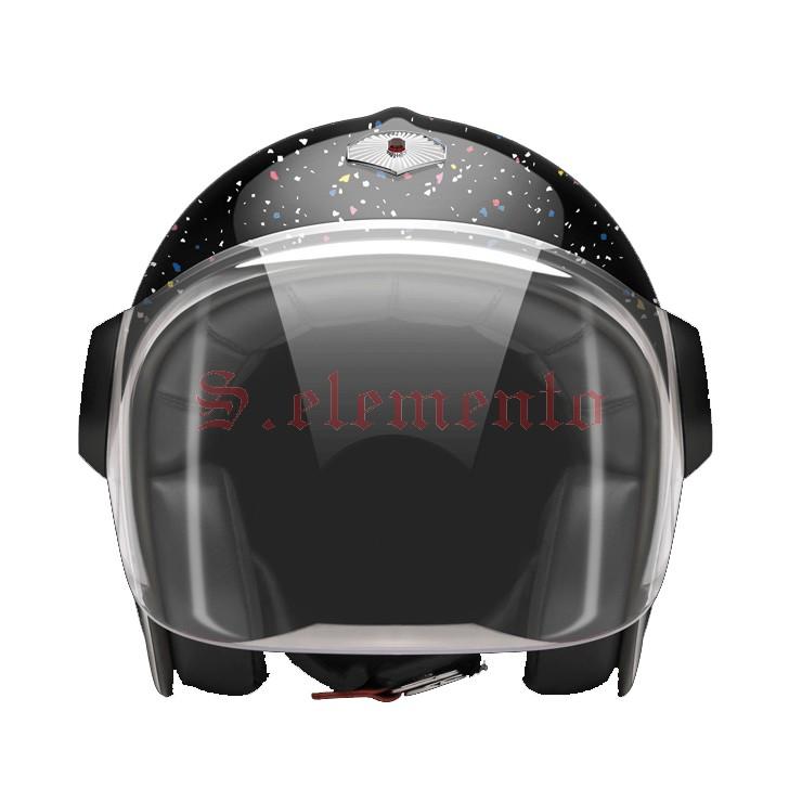 【預購優惠】Ateliers Ruby 安全帽 Belvedere Jet Cosmos 黑 碳纖維 3/4 復古帽