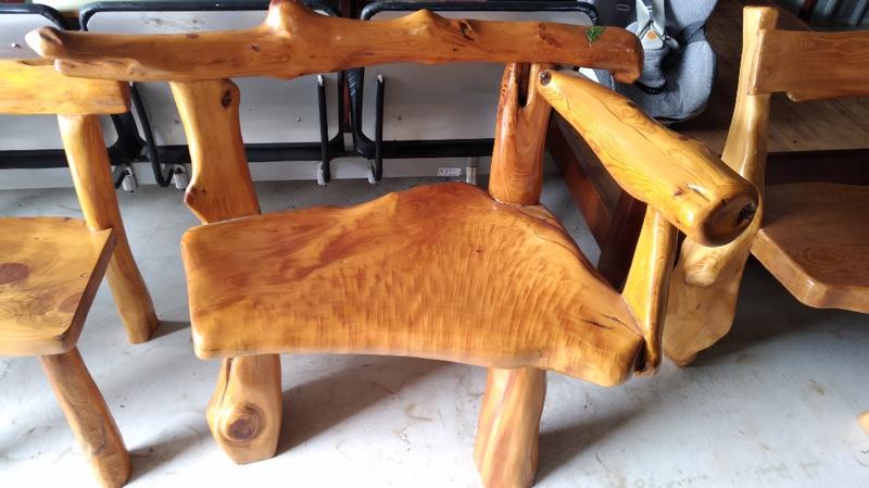 檜木造型椅