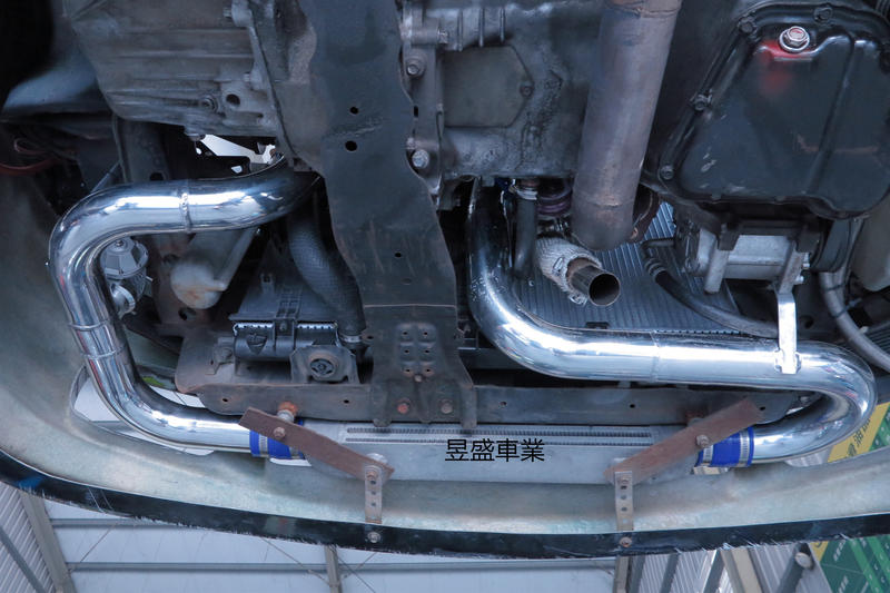 昱盛車業 MITSUSISHI EVO  GLOBAL LANCER客製渦輪進氣管路 尾飾管 手工排氣管