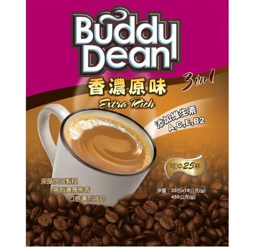 Buddy Dean巴迪三合一咖啡-香濃原味(18gX25入)*1包