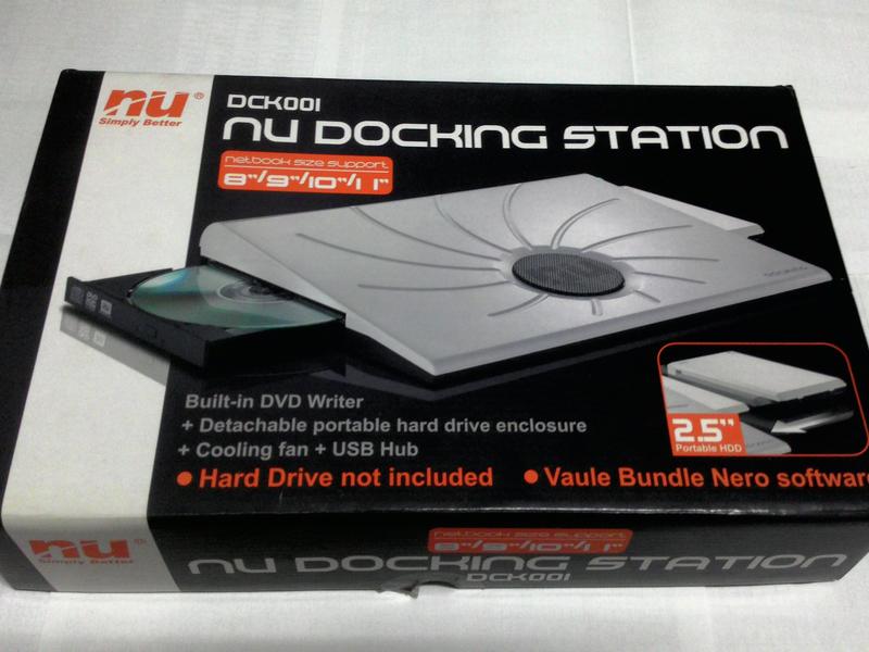 NU DOCKING STATION DCK001 恩悠多功能筆電座 散熱 燒錄 硬碟外接盒 USB擴充 4合1 白
