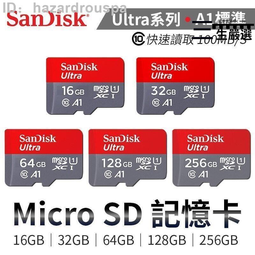 【今日下殺】高速記憶卡SanDisk 256G 128G 64G 監視器行車記錄儀MicroSD TF 卡