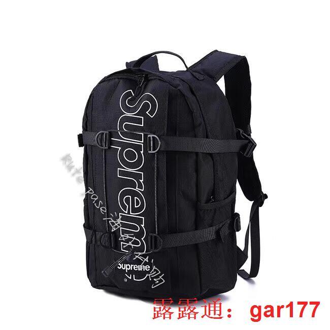 【現貨】【新款】Supreme 18FW Backpack 45th 背包3M反光logo字母雙肩包男女書包