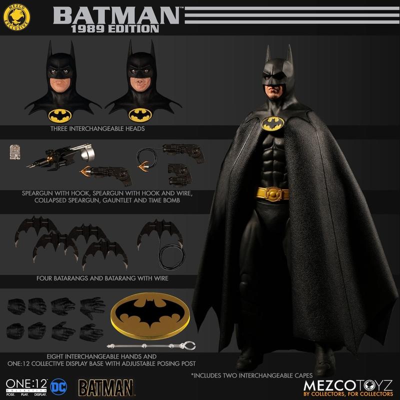 查克收藏+請先詢問 特價 全新現貨 官網限定 美版 MEZCO One:12 DC Batman 蝙蝠俠1989 電影版