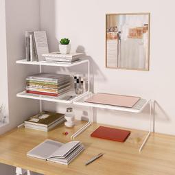 宿舍簡易桌面置物架 辦公室整理 辦公桌收納架 桌上書架隔板 書桌桌面收納架 桌上架置物架 桌上層