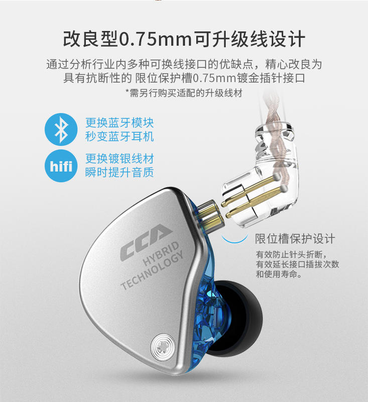 CCA CA4 耳機 kz zsn pro c10 trn v80 as10