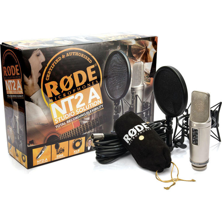 【環球影視】RODE NT2-A 電容式麥克風 心型 全指向 雙震膜 專業 錄音室 避震架 噴麥 公司貨