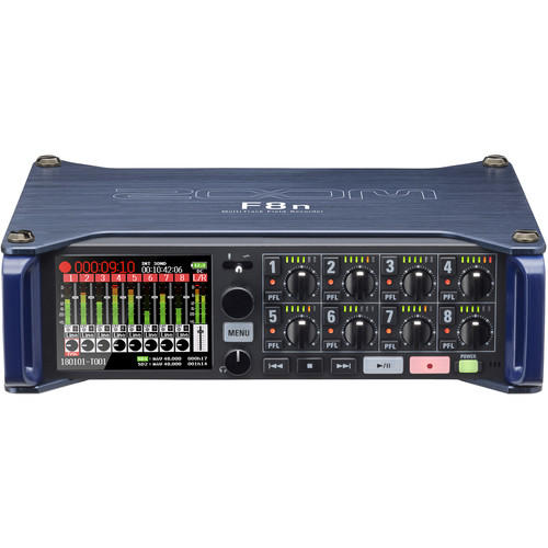 環球影視－Zoom F8n Field Recorder 八軌錄音機 公司貨 XLR TRS 雙SD卡 多軌 輸入