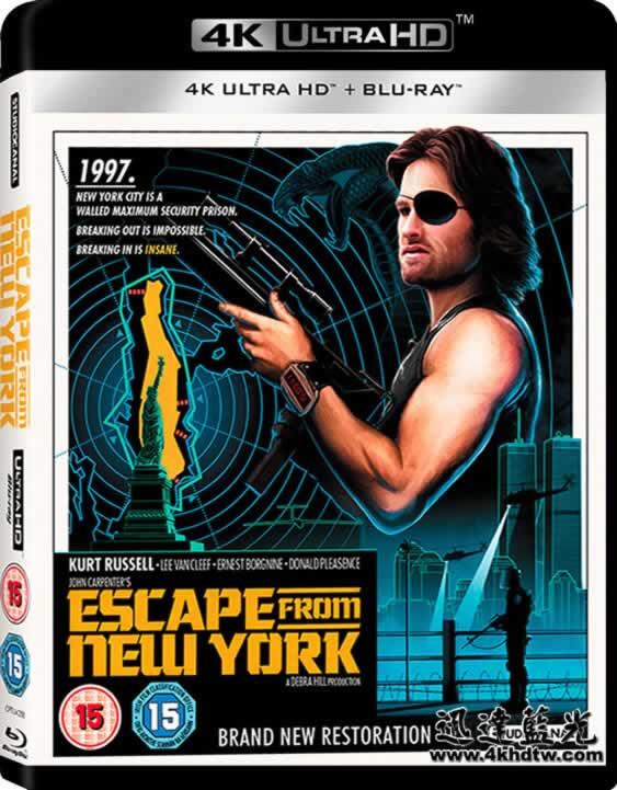 纽约大逃亡 Escape from New York (1981) 4K蓝光 外挂 字幕