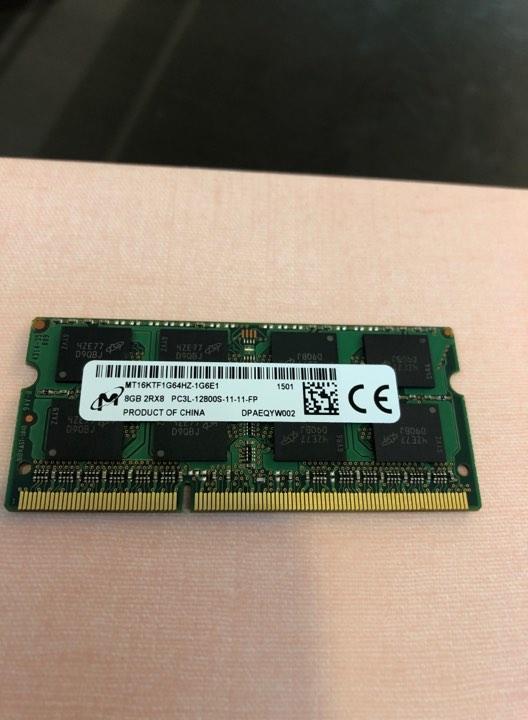 筆電用記憶體 美光 Micron DDR3 8GB 2Rx8 PC3L-12800S
