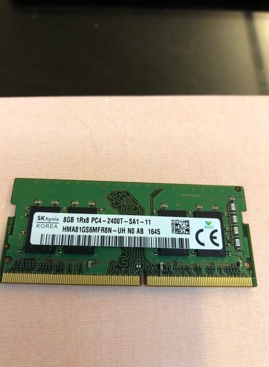 筆電用記憶體 海力士 Hynix DDR4 8GB 1Rx8 PC4-2400T