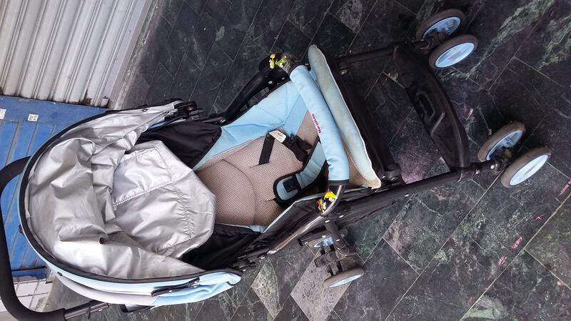 中古 【Syncon欣康】都會新貴雙向手推車 嬰兒 幼兒 兒童 輕巧手推車( 型號：HS06282)