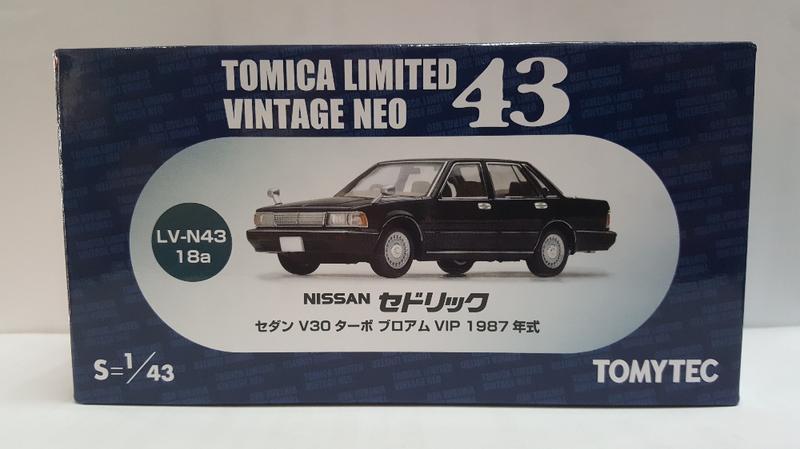絕版品 全新 TOMYTEC 合金車 LV-N43-18a  NISSAN Cedric 1987年式 TOMICA