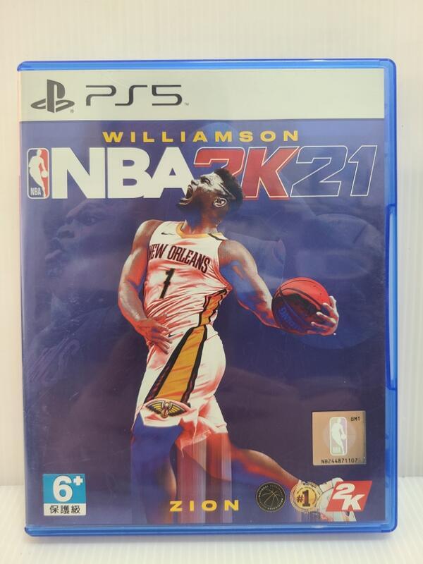 PS5 美國職業籃球 NBA 2K21 中文版 二手 盒裝保存良好 光碟無刮痕