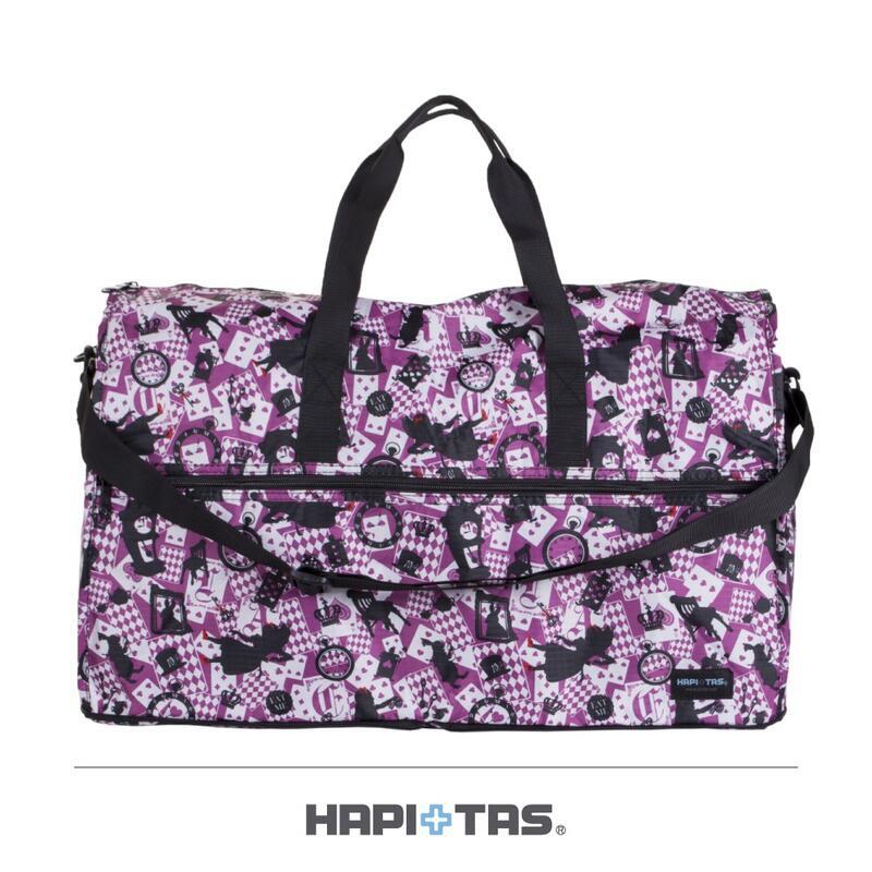 HAPITAS 新版粉紫愛麗絲 旅行袋 行李袋 摺疊收納旅行袋 插拉桿旅行袋 HAPI+TAS H0002-295 大