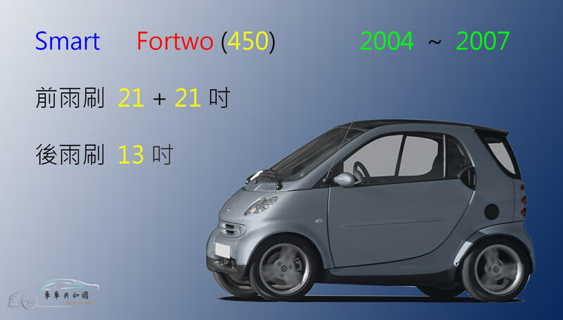 【車車共和國】Smart 都會車 Fortwo (450) 矽膠雨刷 軟骨雨刷 前雨刷 後雨刷 雨刷錠