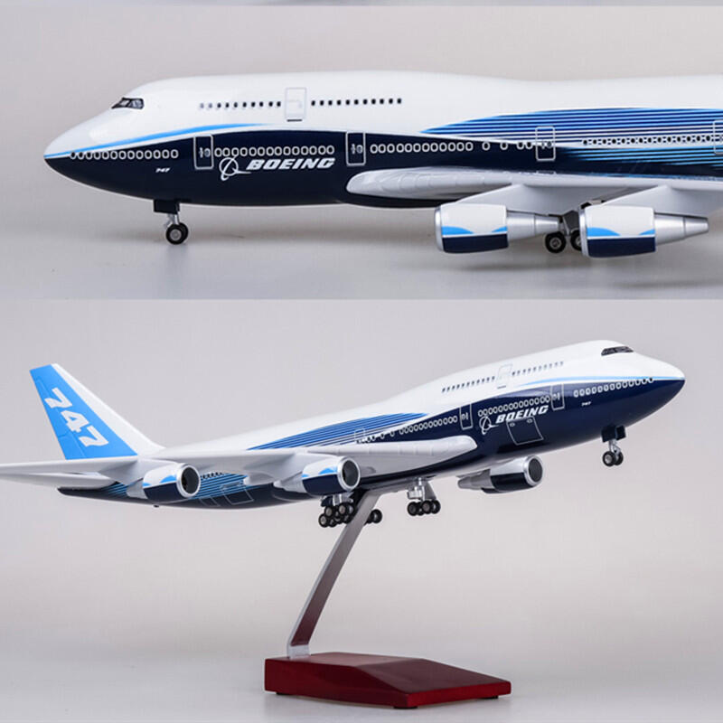 仿真波音747客機飛機模型空軍一號國航帶輪男孩生日禮物玩具擺件[獅子