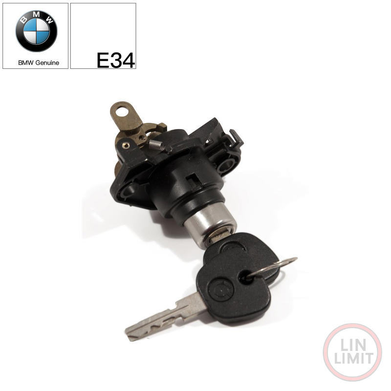 【老車零件】BMW原廠 5系列 E34 後蓋鎖仁 附鑰匙 寶馬 林極限雙B 51241973489
