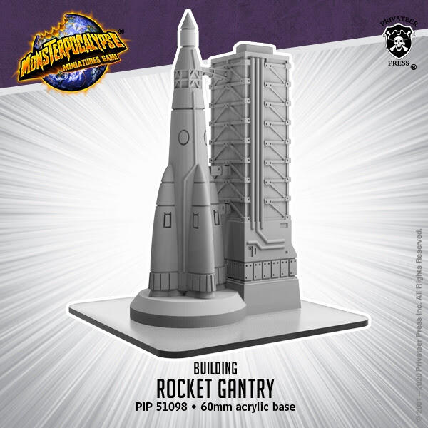 【恐懼浪潮】Monsterpocalypse 怪獸啟示錄 建築物 Rocket Gantry - 戰棋 場景