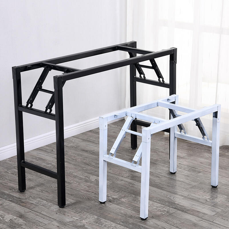 吉星 奇跡簡易折疊桌腳架子課桌架桌腿辦公桌架單雙層彈簧架對折架支架