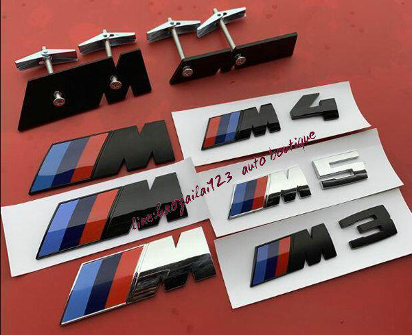 新款原廠BMW寶馬M中網標1系3系5系7系X1X3改裝M2M3M4M5M6前網裝飾標免拆中網車標