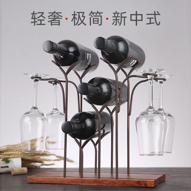 【現貨可開發票】家用輕奢紅九卑架子杯架紅酒架擺件 創意紅酒瓶架杯子倒掛架餐廳 | 露天市集 | 全台最大的網路購物市集