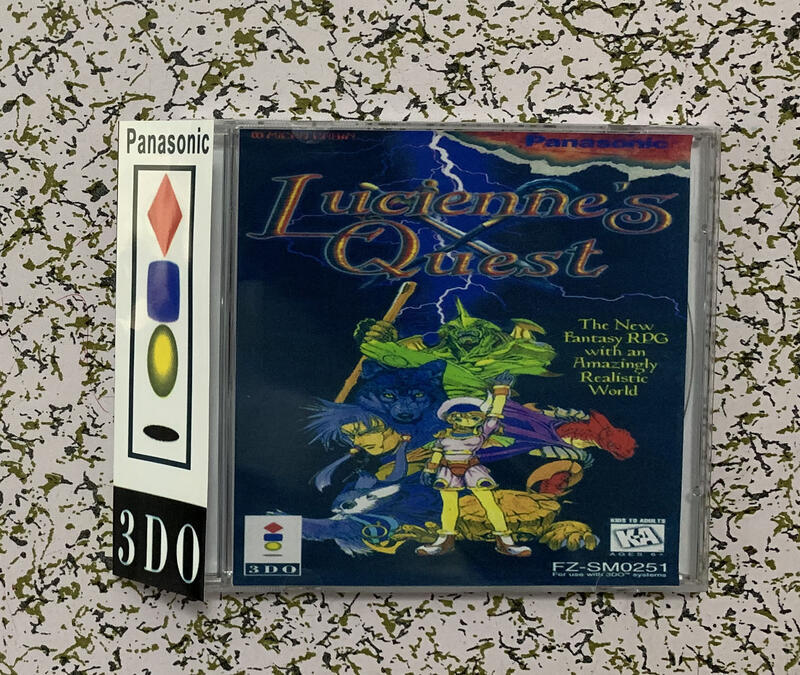 3DO 盒裝彩盤附邊紙 Lucienne&#39;s Quest 英文版『兩盤起售』