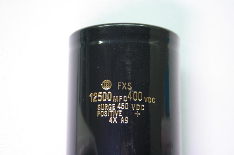 日立 電容 FXS 12500MFD 400VDC 12500uF A42L-0001-0375#B 黑色電解電容