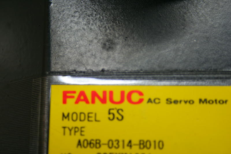 FANUC SERVO 伺服馬達 5S 10000P A06B-0314-B010 A06B-6058-H004