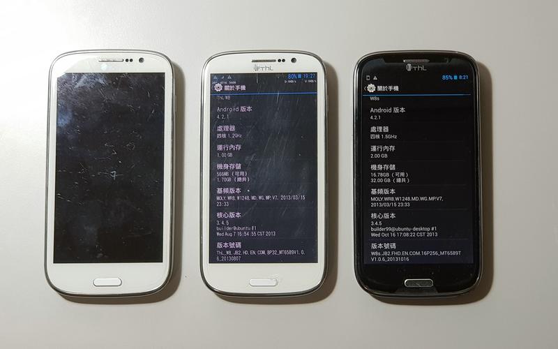 長江 THL W8/W8s 智慧型手機 3台