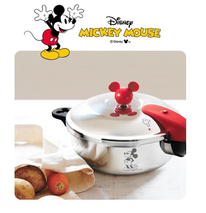 ◎日本販賣通◎(代購)Disney 迪士尼米奇x 日本製 朝日輕金屬聯名款 家用壓力鍋 零秒活力壓力鍋 日本暢銷