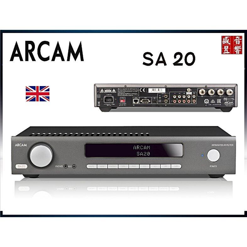 盛昱音響』英國Arcam SA20 綜合擴大機90W『光纖+同軸+唱盤+前級』一年